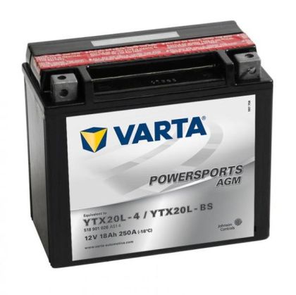 VARTA POWERSPORTS AGM YTX20L-BS