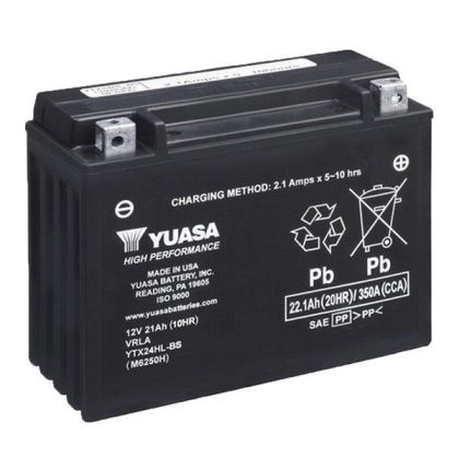 YUASA YTX24HL-BS 12V 22.1AH 350A R+