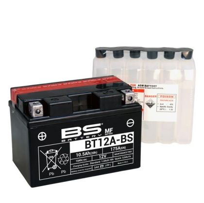 BS BATTERY BT12A-BS 12V 10.5AH 175A L+