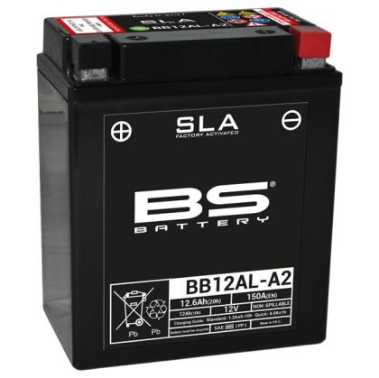 BS BATTERY BB12AL-A2 SLA 12V 12.6AH 150A R+