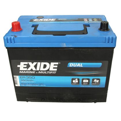 EXIDE DUAL AGM 80AH 510A 350WH L+