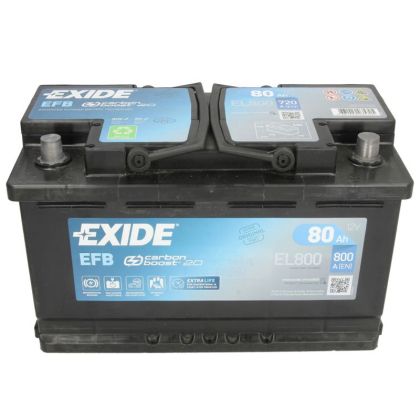 EXIDE EFB 80AH 800A R+