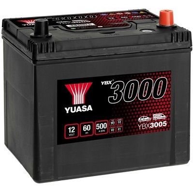 YUASA YBX3005 12V 60AH JIS R+ 500A