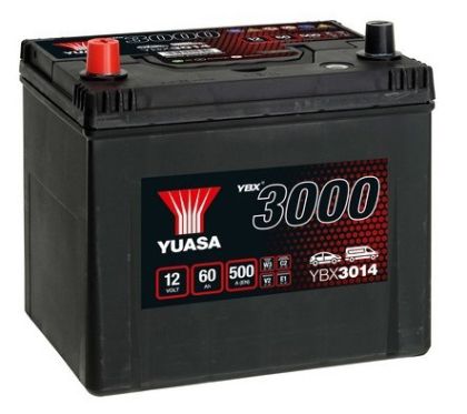 YUASA YBX3014 12V 60AH JIS L+ 500A