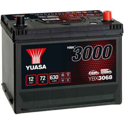 YUASA YBX3068 12V 72AH JIS R+ 630A