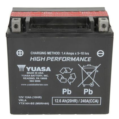 YUASA YTX14H-BS 12V 12.6AH 240A L+