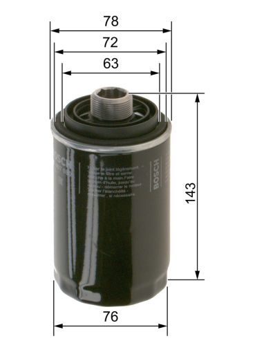 Маслен филтър BOSCH F026407080