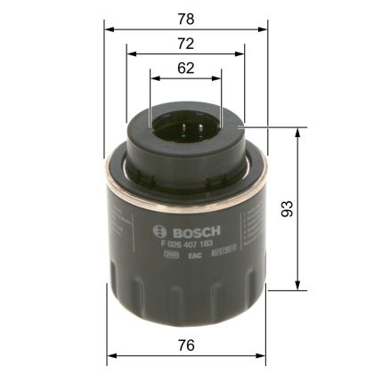 Маслен филтър BOSCH F026407183