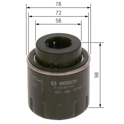 Маслен филтър BOSCH F026407181
