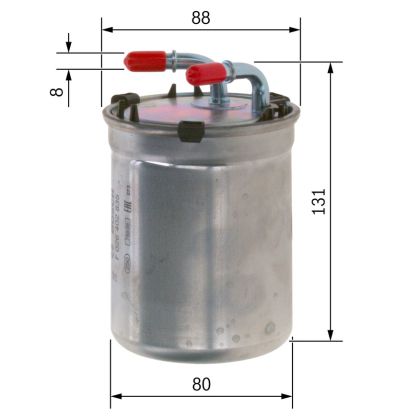 Горивен филтър BOSCH F026402835