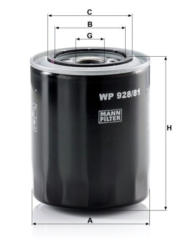 Маслен филтър MANN WP928/81