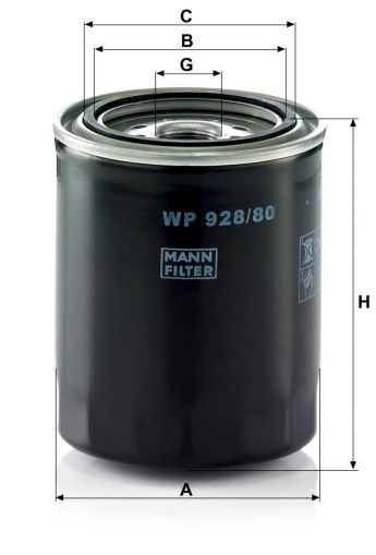 Маслен филтър MANN WP928/80