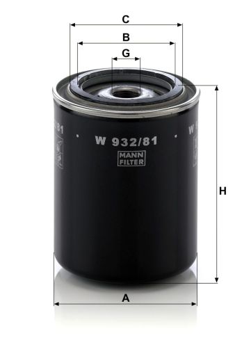 Маслен филтър MANN W932/81