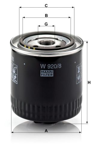 Маслен филтър MANN W920/8