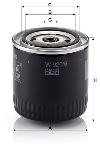 Маслен филтър MANN W920/6