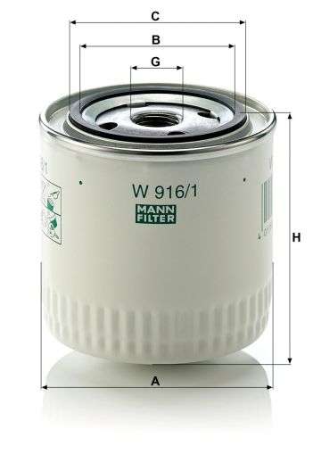 Маслен филтър MANN W916/1