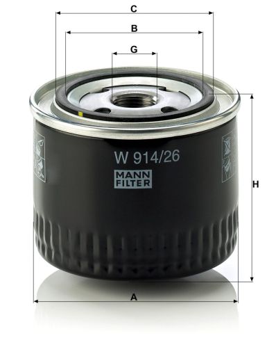 Маслен филтър MANN W914/26
