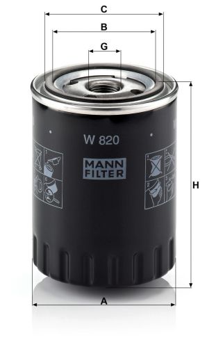 Маслен филтър MANN W820