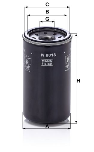 Маслен филтър MANN W8018