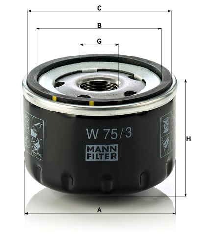 Маслен филтър MANN W75/3