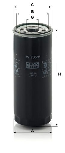 Маслен филтър MANN W735/2