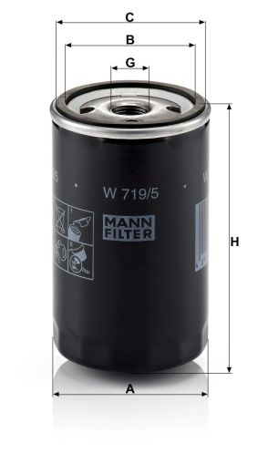 Маслен филтър MANN W719/5