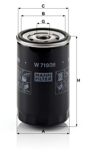 Маслен филтър MANN W719/36