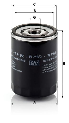 Маслен филтър MANN W718/2