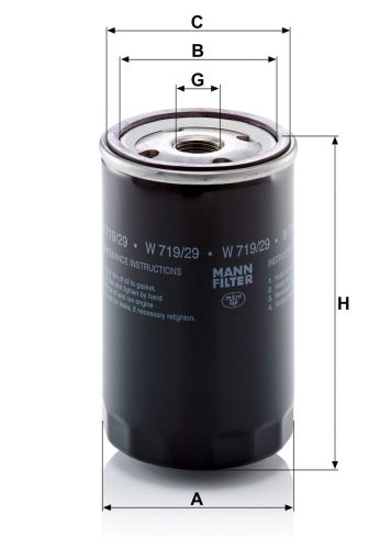 Маслен филтър MANN W719/29
