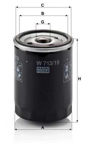 Маслен филтър MANN W713/18