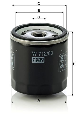 Маслен филтър MANN W712/83