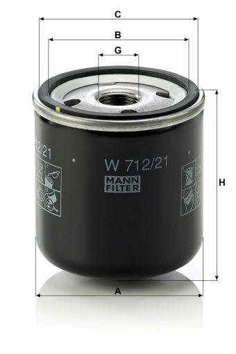 Маслен филтър MANN W712/21
