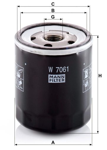 Маслен филтър MANN W7061