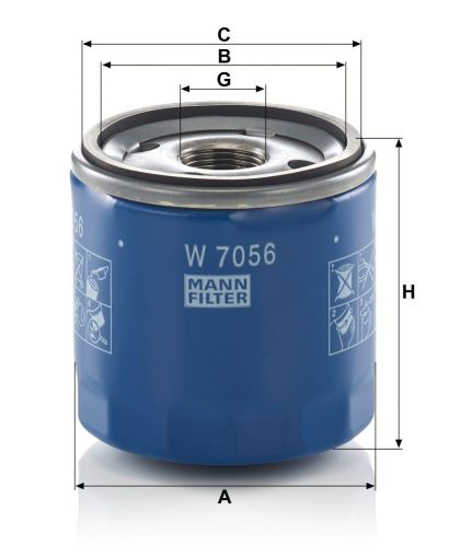 Маслен филтър MANN W7056