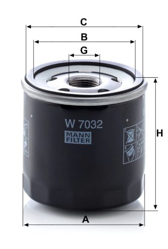 Маслен филтър MANN W7032