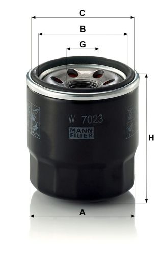 Маслен филтър MANN W7023