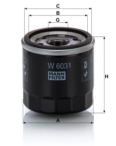Маслен филтър MANN W6031