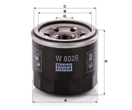 Маслен филтър MANN W6026