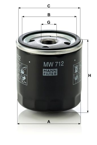 Маслен филтър MANN MW 712