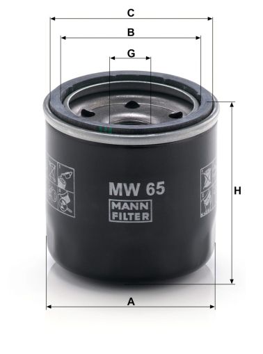 Маслен филтър MANN MW 65