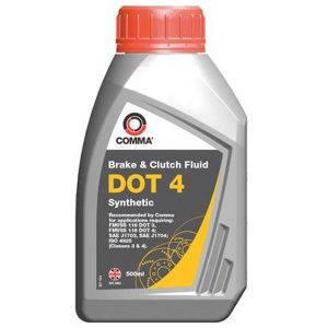 COMMA BRAKE &amp; CLUTCH FLUID DOT4 0.5L