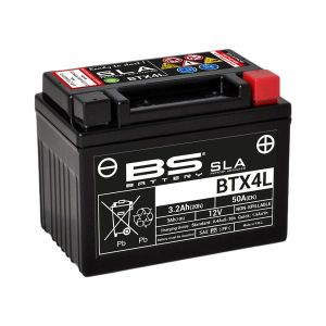 BS BATTERY BTX4L+/BTZ5S SLA 12V 4.2AH 65A R+