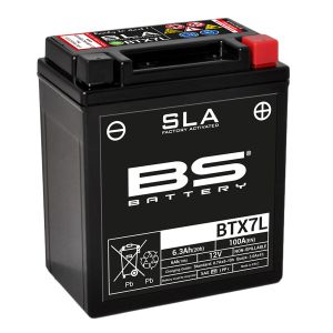 BS BATTERY BTX7L-BS SLA 12V 6.3AH 100A R+