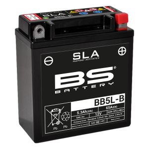 BS BATTERY BB5L-B SLA 12V 5.3AH 65A R+