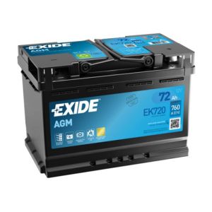 EXIDE AGM 72AH 760A R+