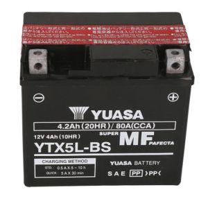 YUASA YTX5L-BS 12V 4.2AH 80A R+