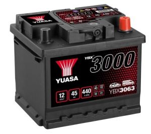 YUASA YBX3063 12V 45AH 440A R+