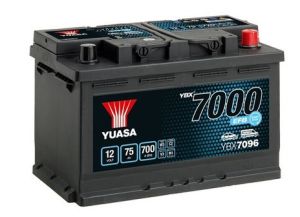 YUASA YBX7096 12V 75AH EFB 700A R+