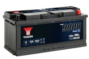 YUASA YBX9020 12V 105AH AGM 950A R+